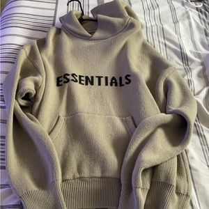 Essentials FOG Knit Sweater Hoodie size L Mens